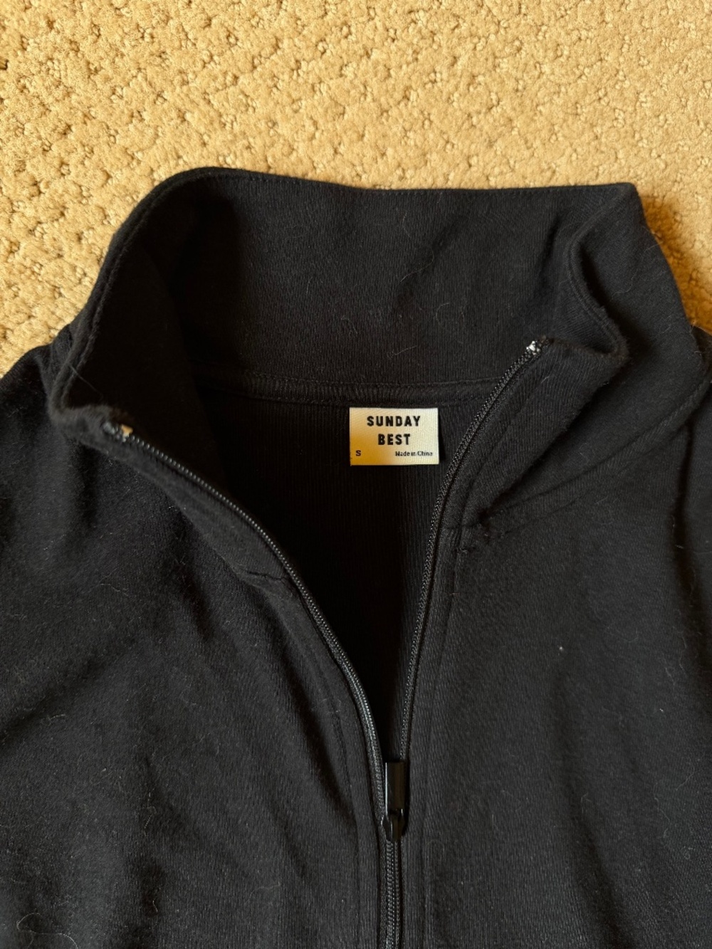 Sunday Best Half Zip Cropped Sweater